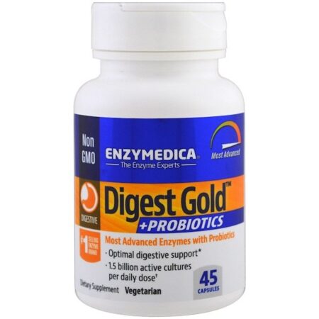 Enzymedica, Digest Gold + Probióticos, 45 Cápsulas