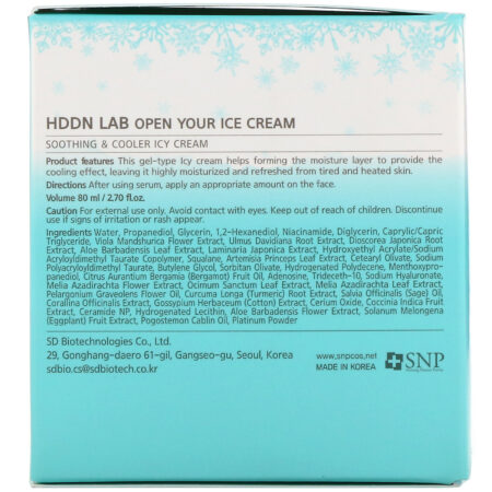 SNP, Hddn Lab, Abra o Seu Creme Gelado, 80 ml (2,70 fl oz) - Image 3