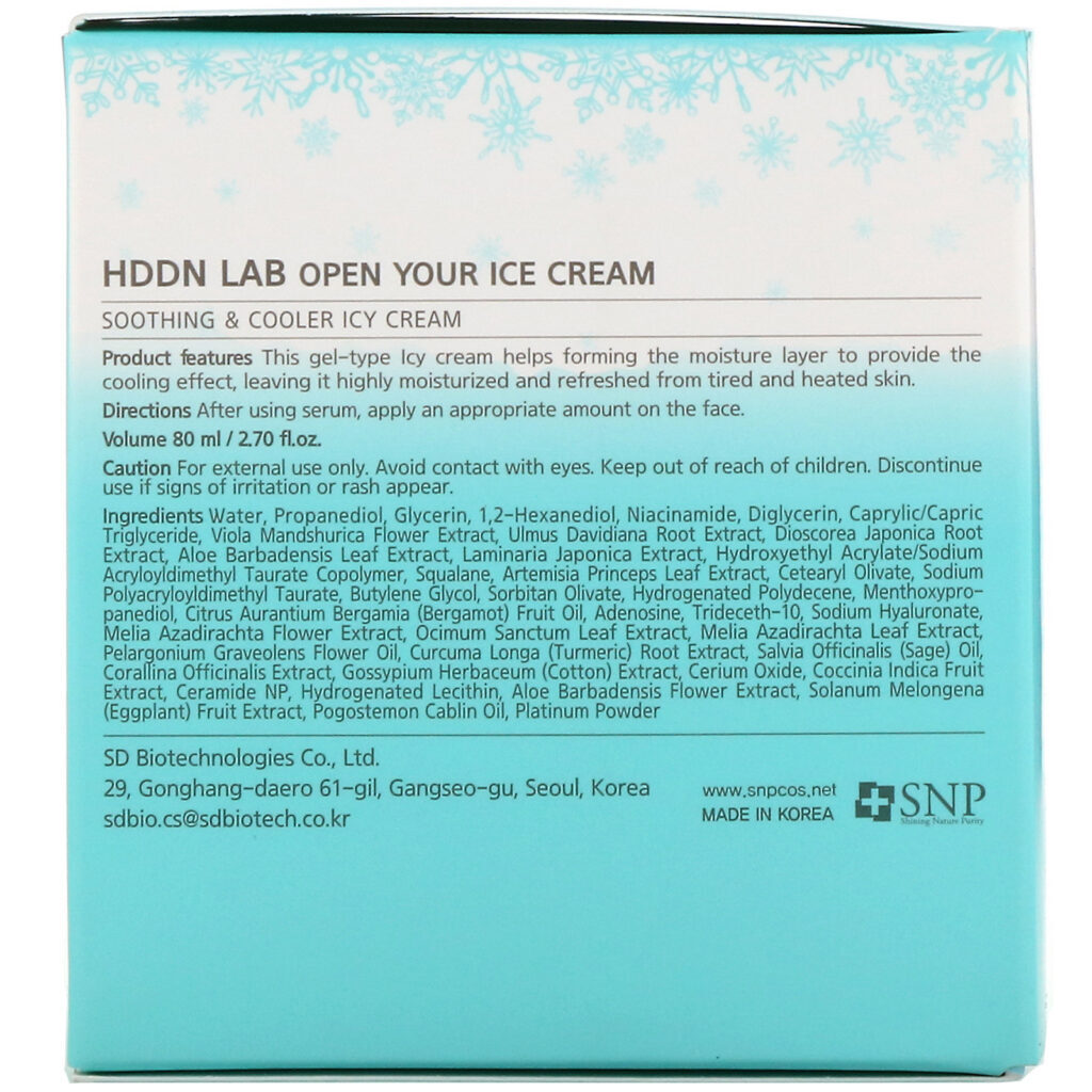 SNP, Hddn Lab, Abra o Seu Creme Gelado, 80 ml (2,70 fl oz) - Imagem 3