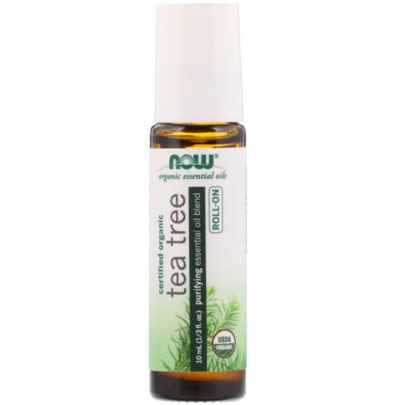 Now Foods, Óleo de Árvore-do-Chá Orgânico, Roll-On, 10 ml (1/3 fl oz) - Image 3