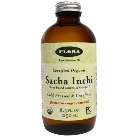 Flora, Sacha Inchi Orgânico, Óleo Puro Premium, 8.5 fl oz (250 ml)