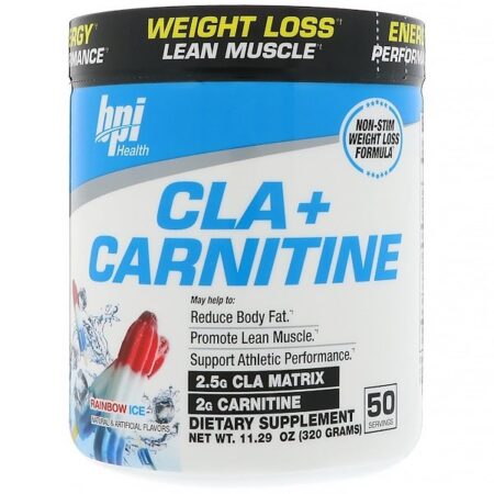 BPI Sports, CLA + Carnitina, Gelo de Arco-Íris, 11,29 oz (320 g)