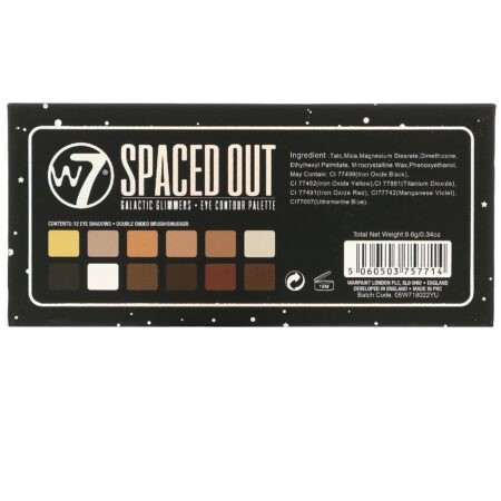 W7, Spaced Out, Galactic Glimmers, Paleta de Sombras, 9,6 g (0,34 oz) - Image 3