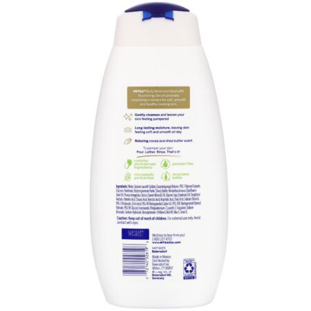 Nivea, Sabonete Líquido Corporal Relaxante, Cacau e Manteiga de Karité, 591 ml (20 fl oz) - Image 2