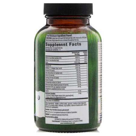 Irwin Naturals, Beleza do Colágeno, Verisol Clinicamente Comprovado, 80 Cápsulas Gelatinosas com Conteúdo Líquido - Imagem 2