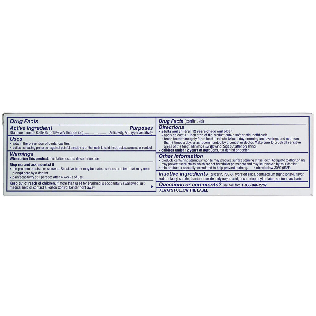 Sensodyne, Repair & Protect Whitening Toothpaste with Fluoride, 3.4 oz (96.4 g) - Imagem 3