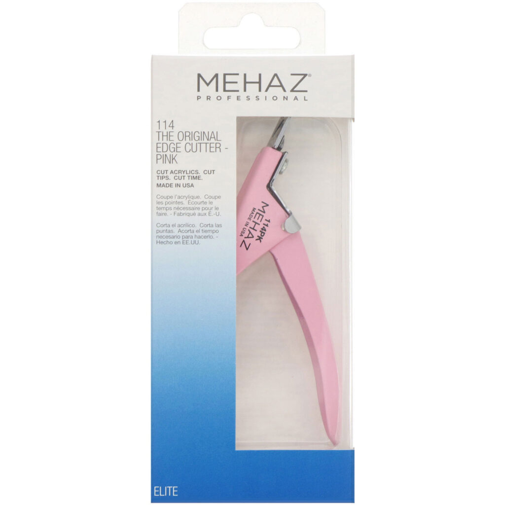 Mehaz, Cortador original de bordas de unhas postiças, Rosa, 1 cortador - Imagem 2