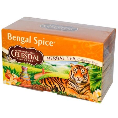 Celestial Seasonings, Chá de Ervas, Bengal Spice, Sem Cafeína, 20 Saquinhos de Chá, 47 g (1,7 oz)