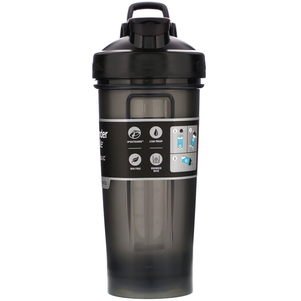 Blender Bottle, Classic With Loop, Black, 28 oz (828 ml) - Imagem 2