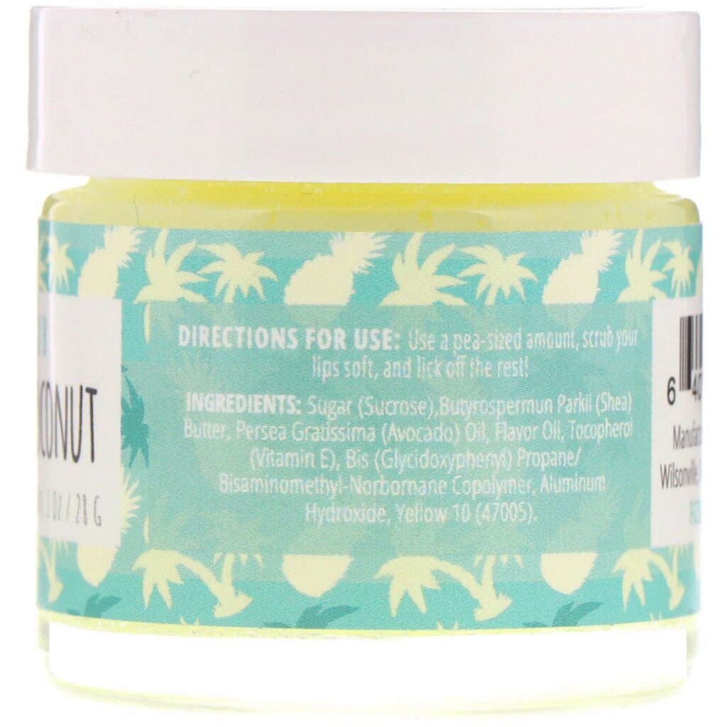 Fizz & Bubble, Esfoliante labial, Pineapple Coconut, 1 oz (28 g) - Imagem 2
