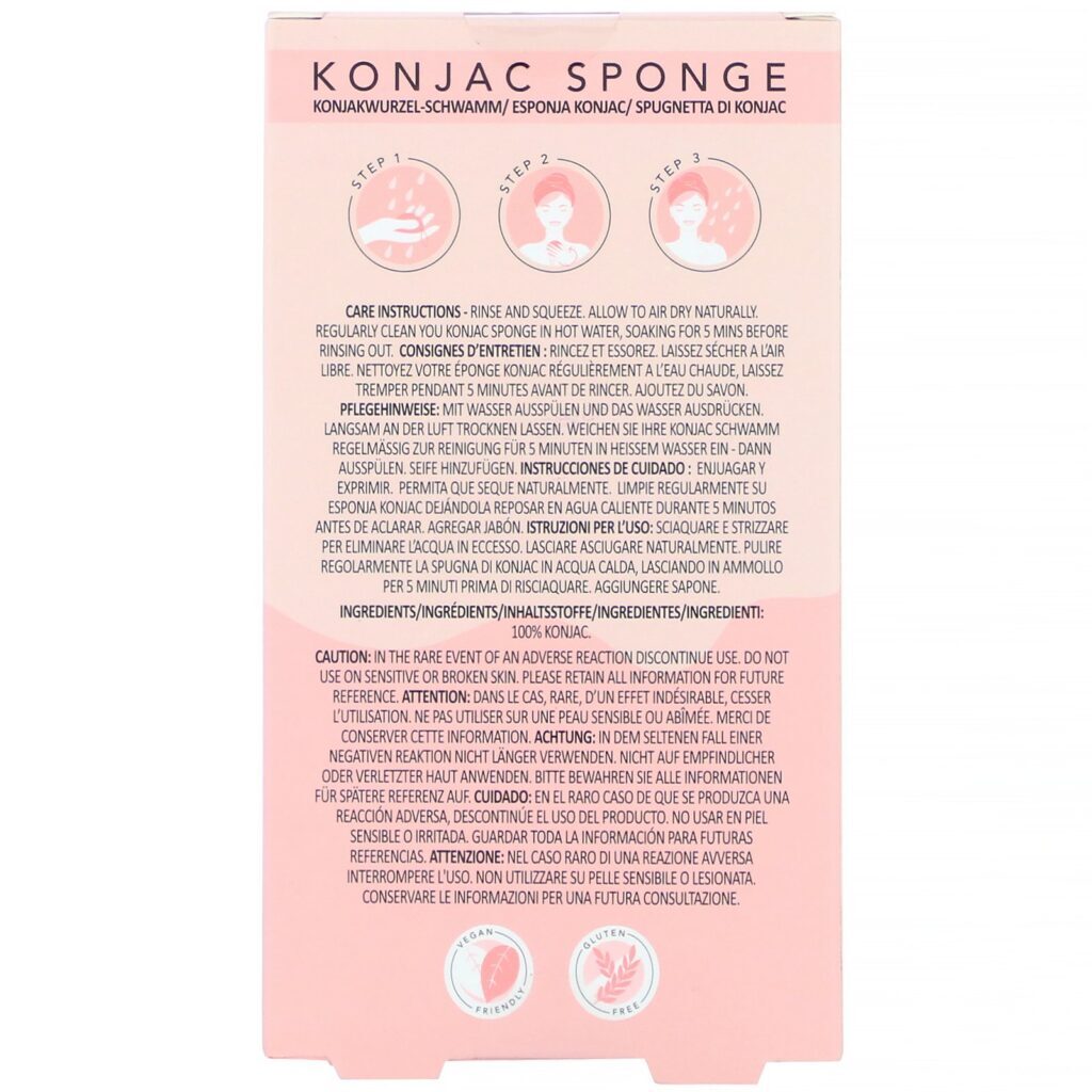 Sunday Rain, Clear View, Konjac Sponge, 1 Sponge - Imagem 3