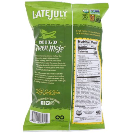 Late July, Multigrain Tortilla Chips, Mild Green Mojo, 5.5 oz (156 g) - Image 2