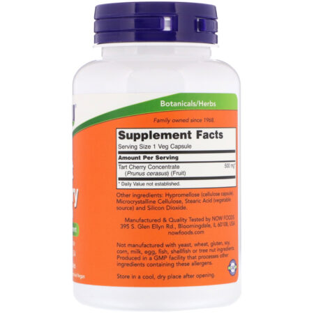 Now Foods, Cereja Ácida, 500 mg, 90 Cápsulas Vegetais - Image 2