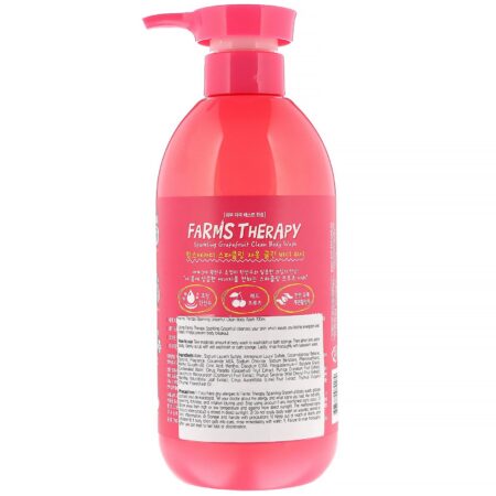 Doori Cosmetics, Farms Therapy, Sabonete líquido espumante para o corpo, Toranja transparente, 700 ml - Image 2