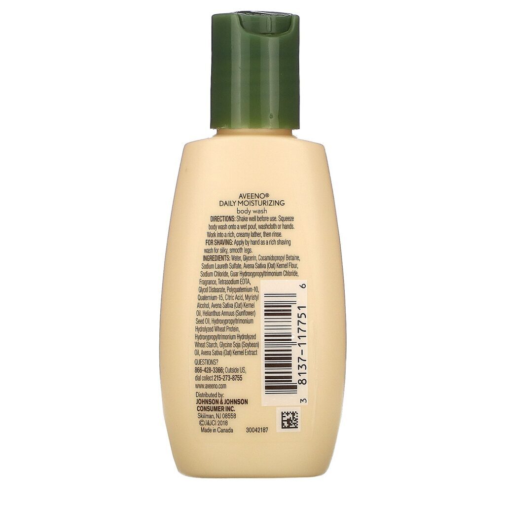 Aveeno, Daily Moisturizing Body Wash, 2 fl oz (59 ml) - Imagem 2