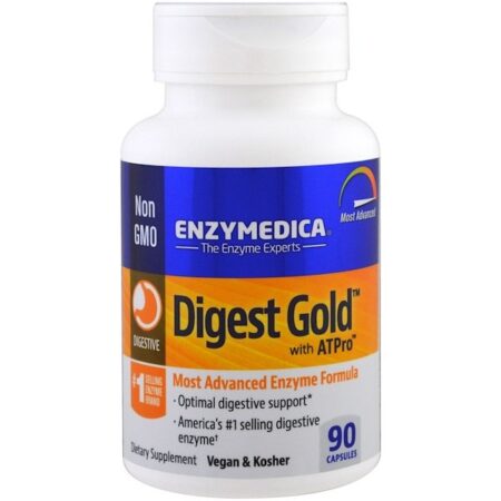 Enzymedica, Digest Gold com ATPro, 90 Cápsulas