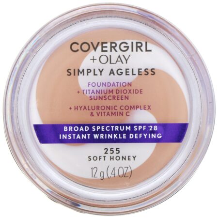 Covergirl, Base Olay Simply Ageless, 255 Mel claro, 12 g - Image 2