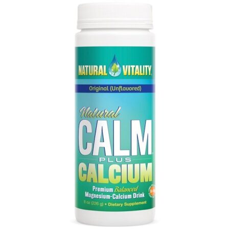 Natural Vitality, Natural Calm mais Cálcio, Original (Sem Sabor), 8 oz (226 g)