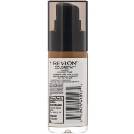 Revlon, Colorstay, maquiagem, mista/oleosa, 400 Caramel, 30 ml - Image 2