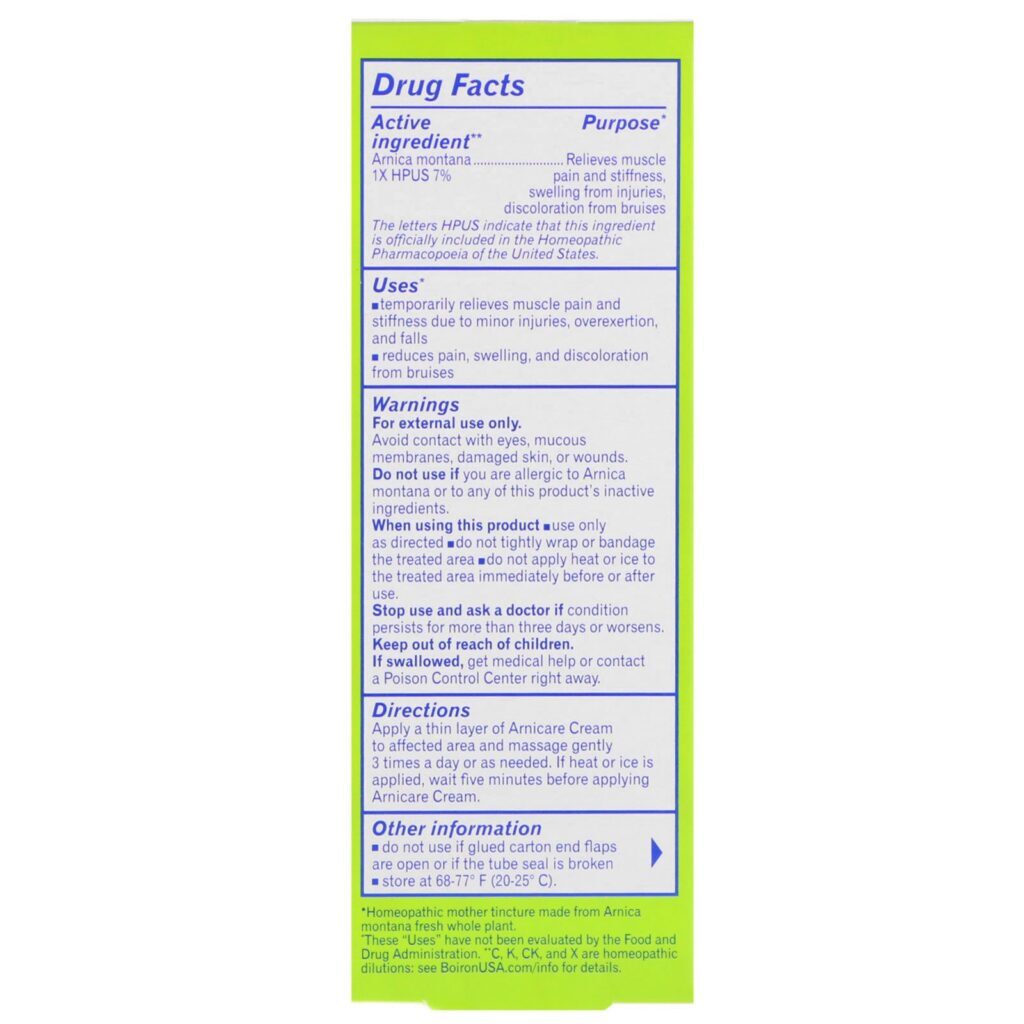 Boiron, Arnicare Cream, Unscented, 4.2 oz (120 g) - Imagem 2