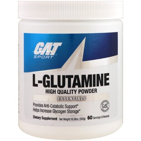 GAT, L-Glutamina, Sem Sabor, 10,58 oz (300 g)