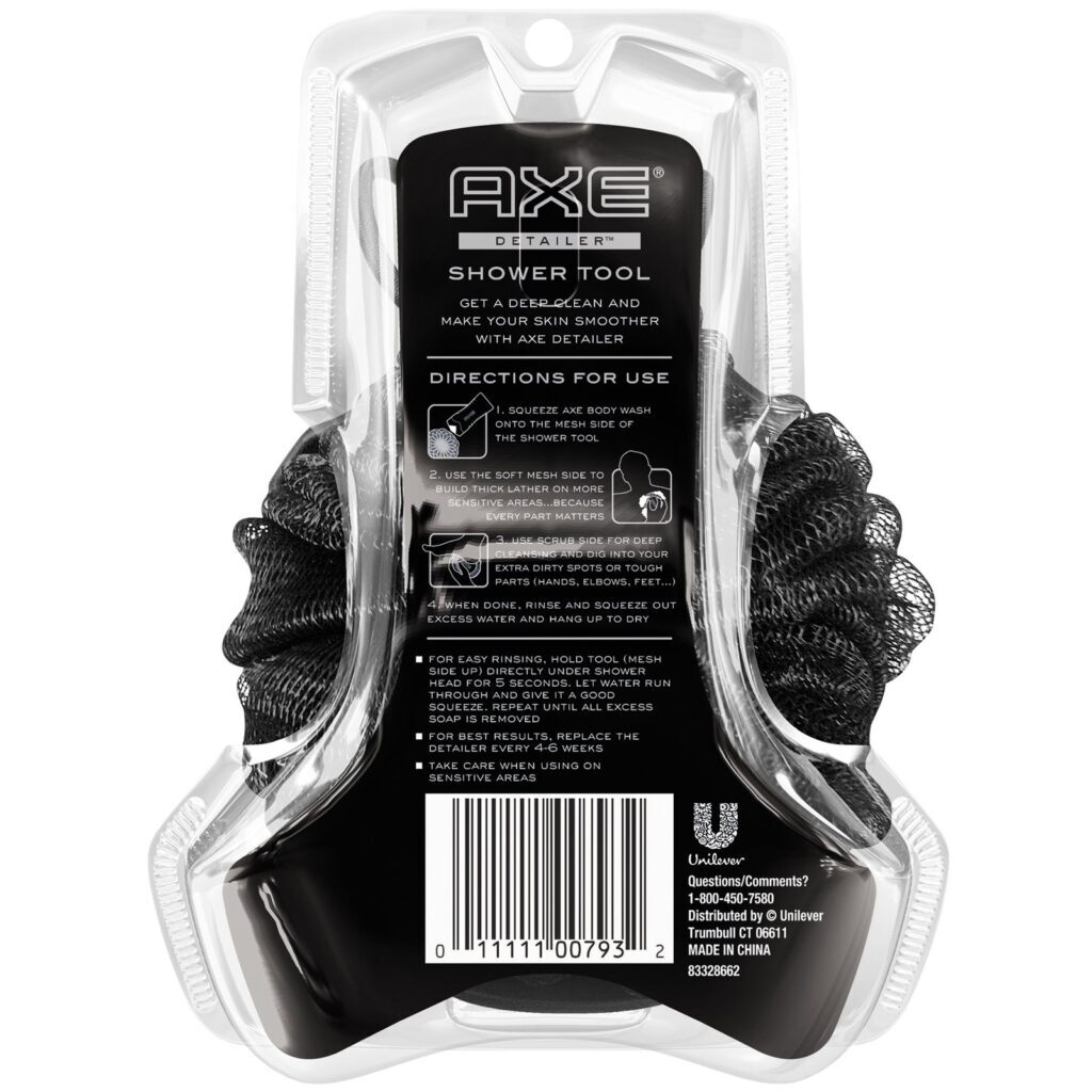 Axe, Detailer, Acessório de banho dupla face, 1 unidade - Imagem 2