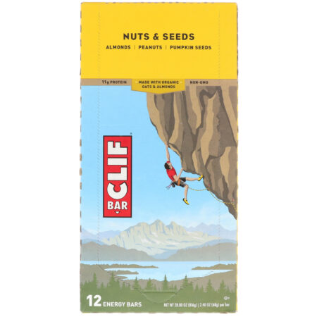 Clif Bar, Energy Bar, Nuts & Seeds, 12 Bars, 2.40 oz (68 g) Each - Image 2