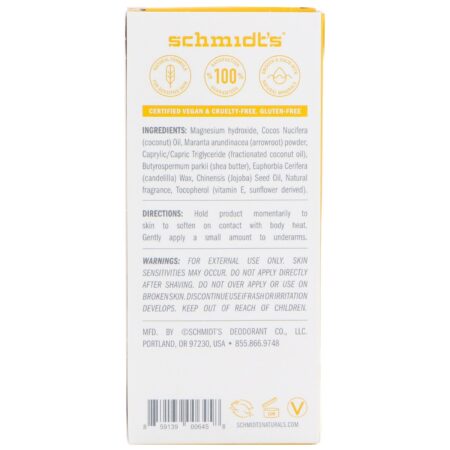 Schmidt's, Desodorante Natural, Fórmula para a Pele Sensível, Abacaxi com Coco, 92 g (3,25 oz) - Image 3