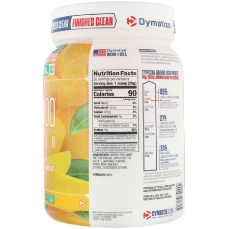 Dymatize Nutrition, ISO100 Hydrolyzed Clear, 100% Whey Protein Isolate, Mango, 1.1 lb (500 g) - Image 2