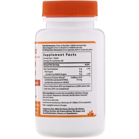 Hyperbiotics, Immune Defense, 3 Billion CFU, Natural Orange, 60 Chewable Tablets - Image 2