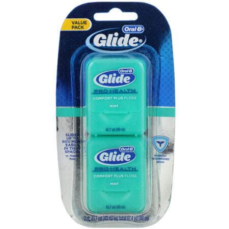 Oral-B, Glide, Pro-Health, Comfort Plus Floss, Mint, 2 Pack, 43.7 yd (40 m) Each - Image 2