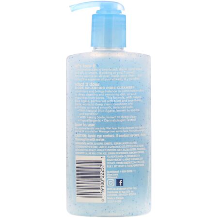 Biore, Limpador de poros equilibrador, agave azul + bicarbonato de sódio, 6,77 fl oz (200 ml) - Image 2