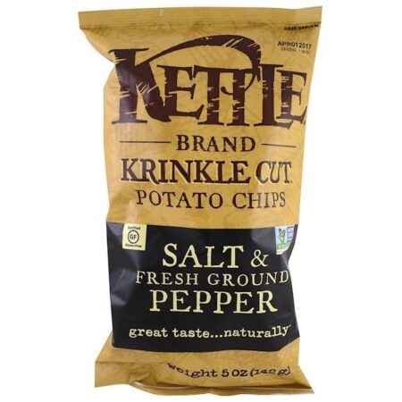 Kettle Foods, Salgadinho de Batata, Sal e Pimenta Fresca Moída, 142 g