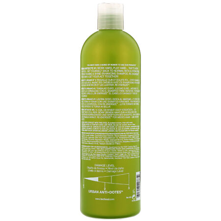 TIGI, Bed Head, Urban Anti+dotes, Re-Energize, Damage Level 1 Shampoo, 25.36 fl oz (750 ml) - Image 2