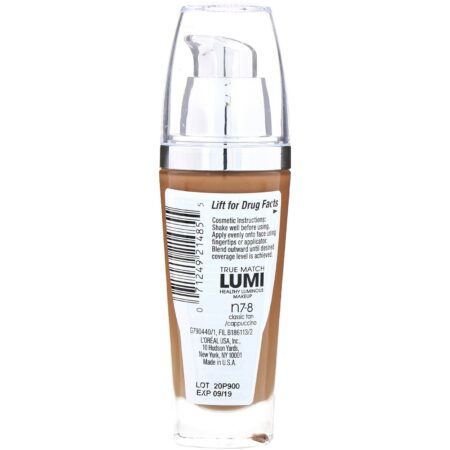 L'Oreal, Maquiagem True Match Healthy Luminous, FPS 20, Classic Tan/Cappuccino N7-8, 30 ml - Image 2