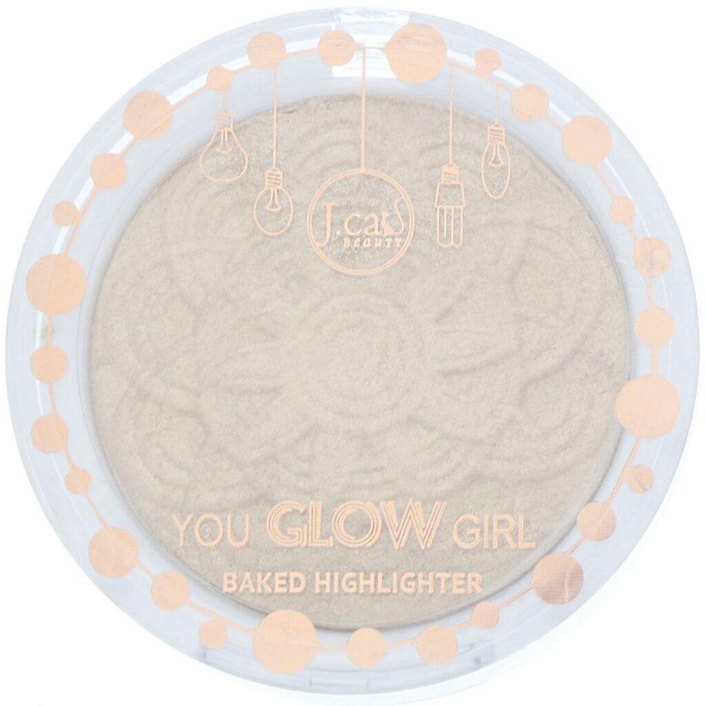 J.Cat Beauty, You Glow Girl, Iluminador Baked, YGG105 Luz da lua, 8,5 g - Imagem 2