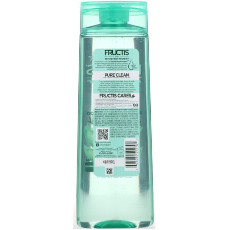 Garnier, Fructis, Pure Clean, shampoo fortificante com Aloe, 370 ml - Image 2