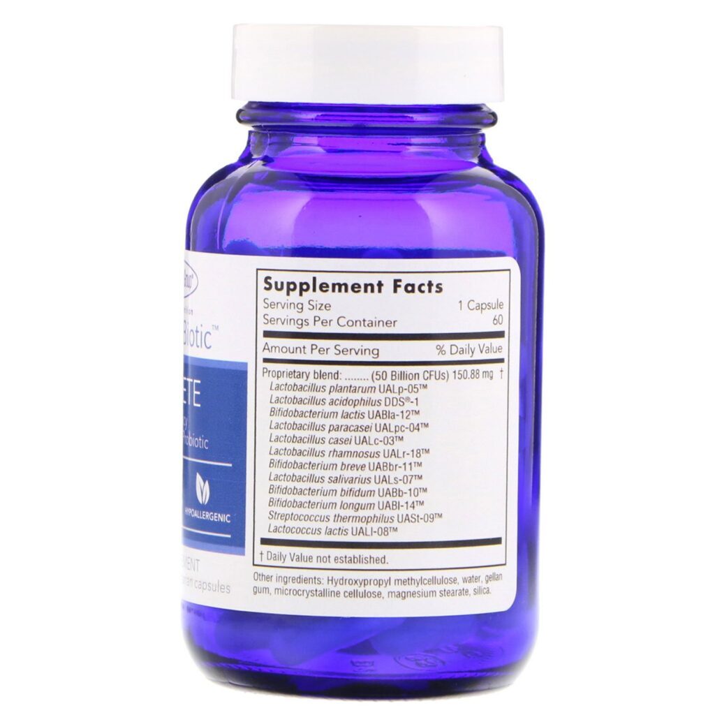 Allergy Research Group, Essential-Biotic, Complete, 50 Billion CFU's, 60 Delayed-Release Vegetarian Capsules - Imagem 2