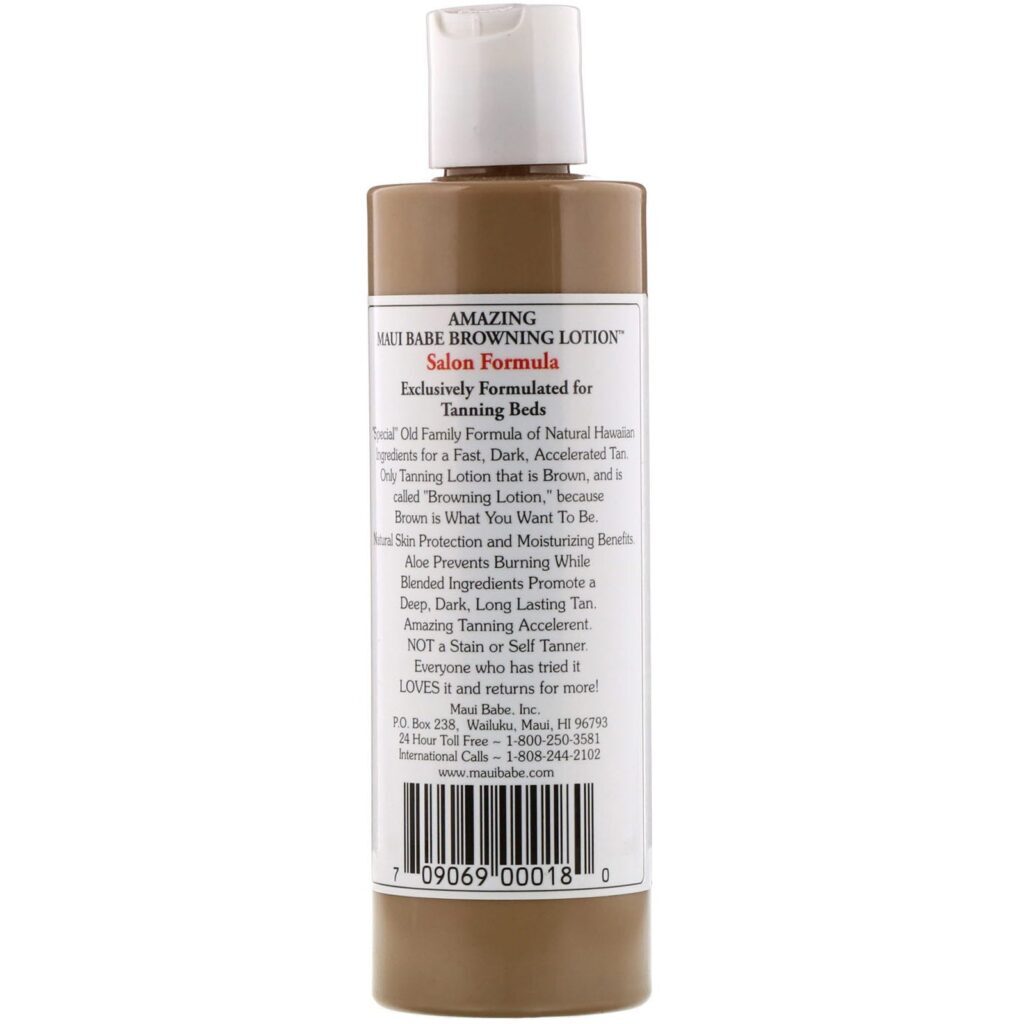 Maui Babe, Amazing Browning Lotion, Tanning Salon Formula, 8 fl oz (236 ml) - Imagem 2