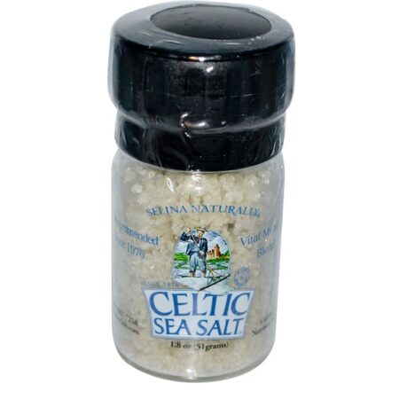 Celtic Sea Salt, Mini moedor de sal, com celta cinza claro, 1,8 oz (51 g)