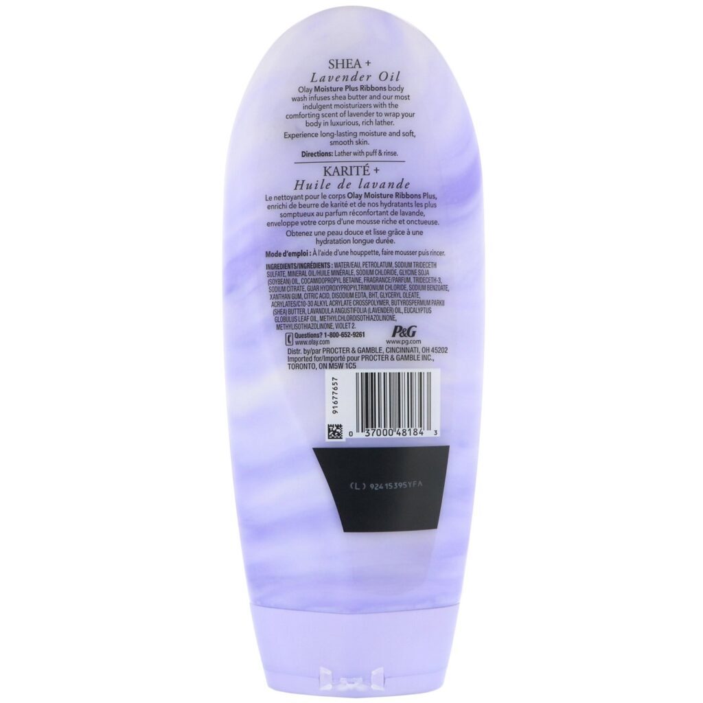Olay, Moisture Ribbons Plus, Sabonete Líquido, Karité + Óleo de Lavanda, 532 ml (18 fl oz) - Imagem 2