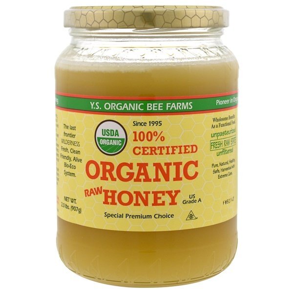 Y.S. Eco Bee Farms, Mel cru orgânico certificado 100%, 2,0 lbs (907 g)
