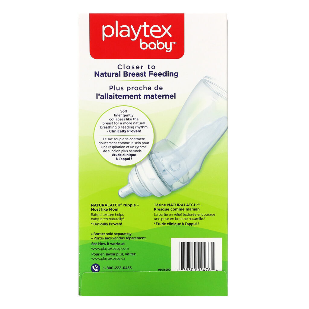 Playtex Baby, Playtex Baby, Closer to Natural Breast Feeding, Nurser Drop-Ins Liners, 50 Pre-Sterilized Liners, 8-10 oz (236-300 ml) - Imagem 2