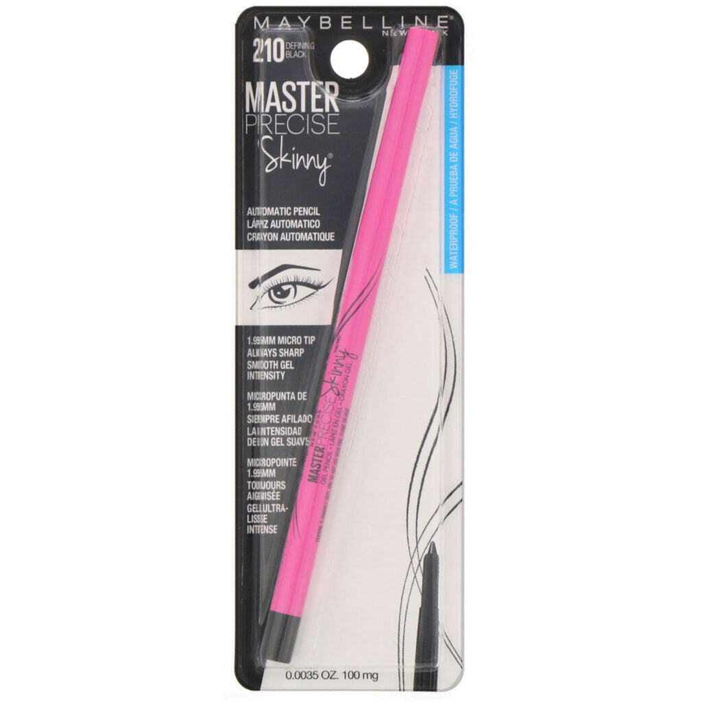 Maybelline, Lápis automático Fino, Master Precise, Eye Studio, 210 Defining Black, 100 mg - Imagem 2