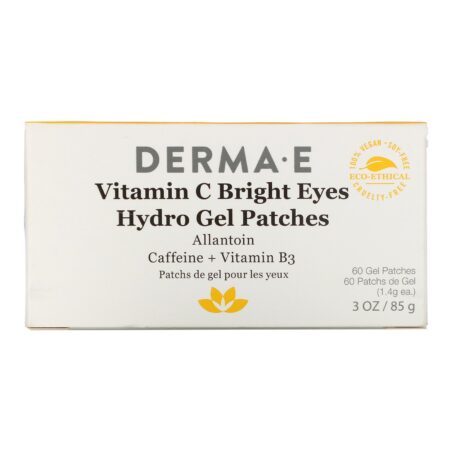 Derma E, Vitamin C Bright Eyes Hydro Gel Patches, 60 Patches, 3 oz (85 g) - Image 2