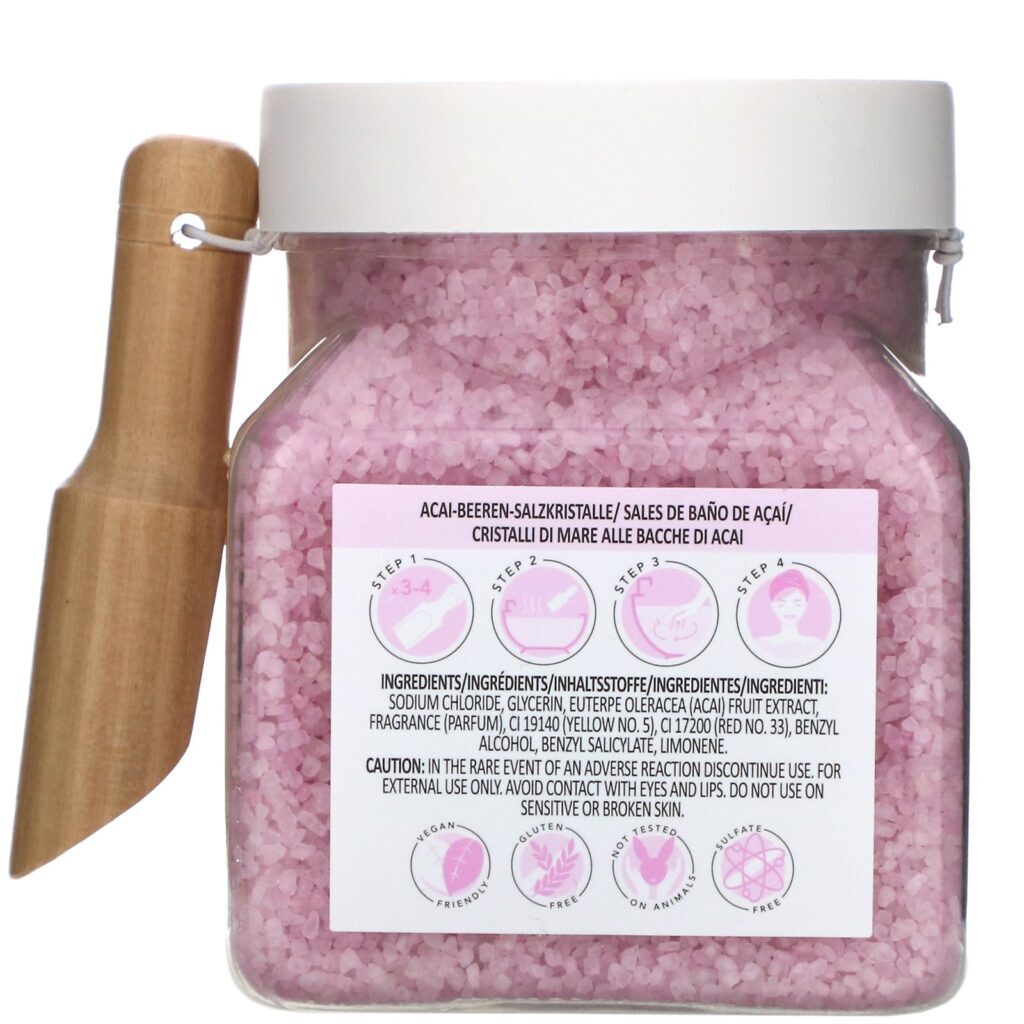 Sunday Rain, Soak It All In, Bath Crystals, Acai Berry Extract, 17.4 oz (500 g) - Imagem 2