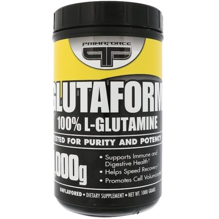 Primaforce, Glutaform, 100% L-Glutamina, Sem Sabor, 1.000 g