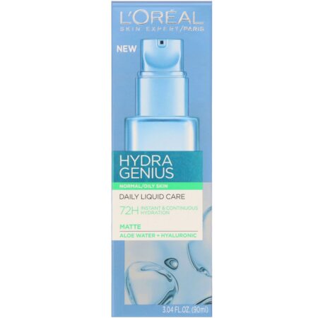 L'Oreal, Hydra Genius, líquido de cuidados diários Matte, pele normal a oleosa, 90 ml - Image 2