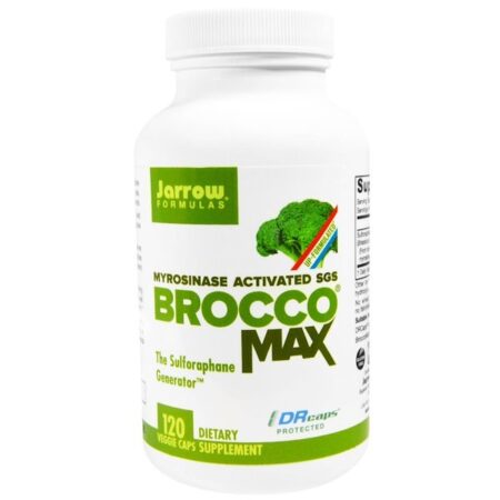 Jarrow Formulas, BroccoMax, SGS Ativado por Mirosinase, 120 Cápsulas Vegetais.