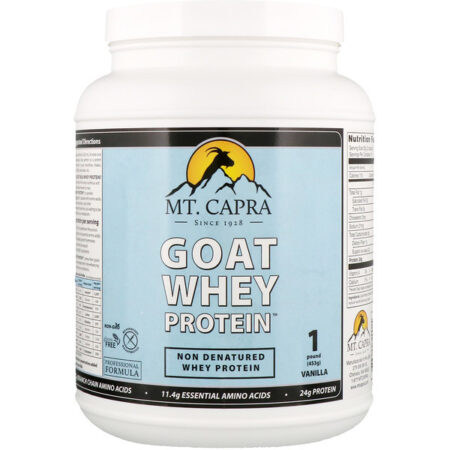 Mt. Capra, Proteína Whey de Cabra, Baunilha, 453 g